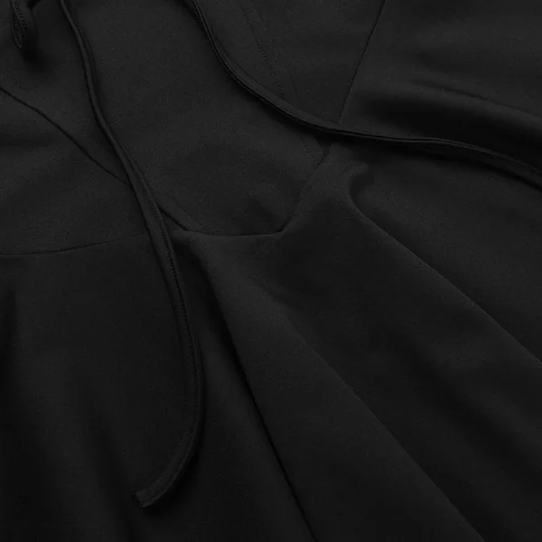 Vestido Curto de Renda, Decote V, Cintura Alta, Costas Abertas - Image 16